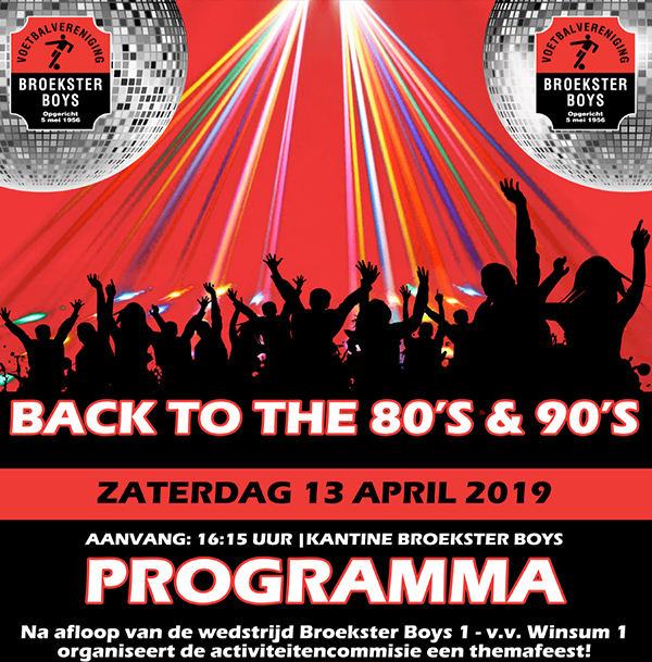 Back to the 80’s op 13 april