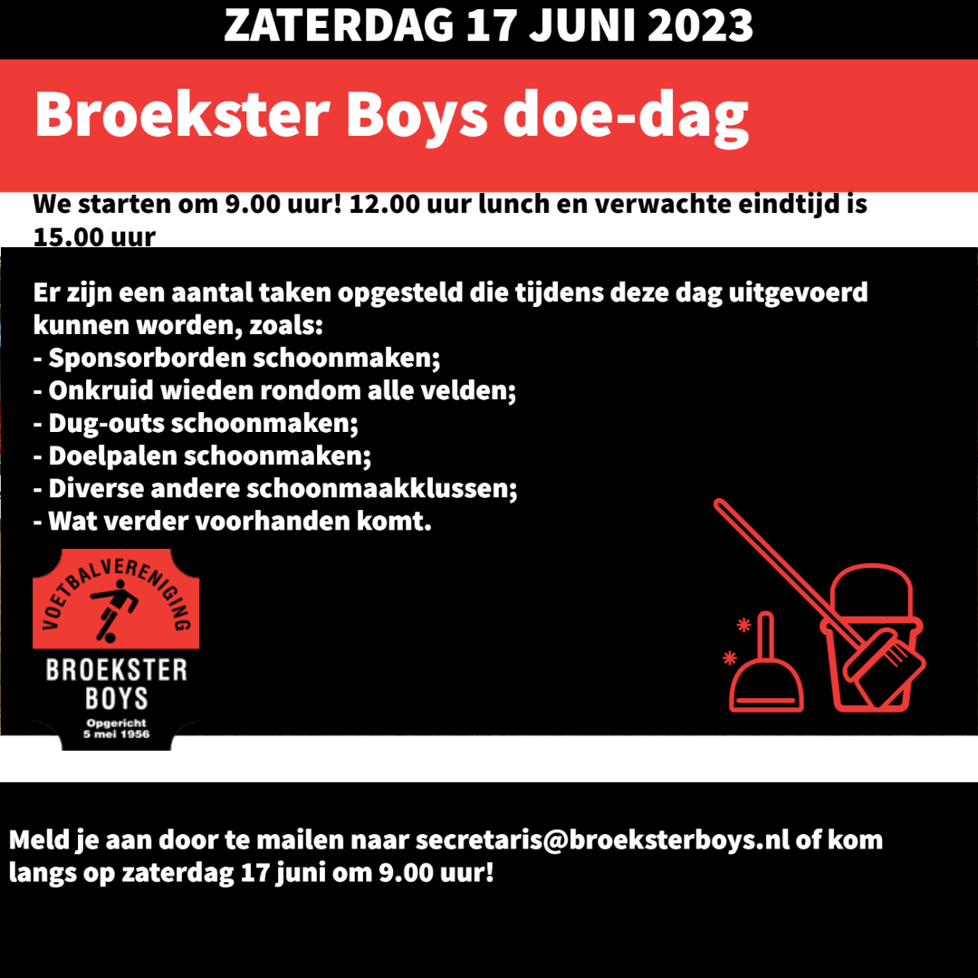 Broekster Boys doe-dag, 17 juni 2023