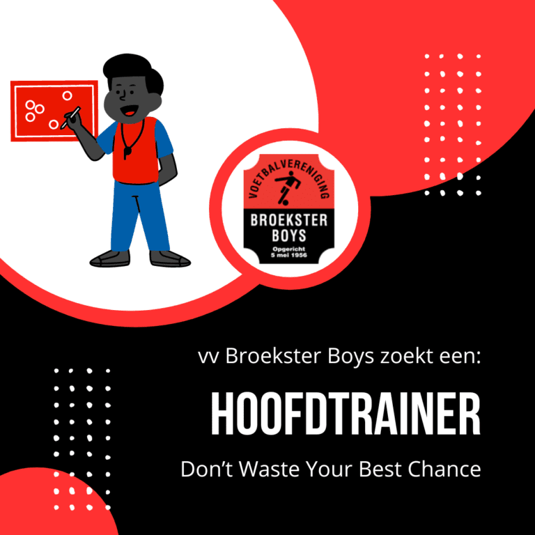 Hoofdtrainer Broekster Boys gezocht