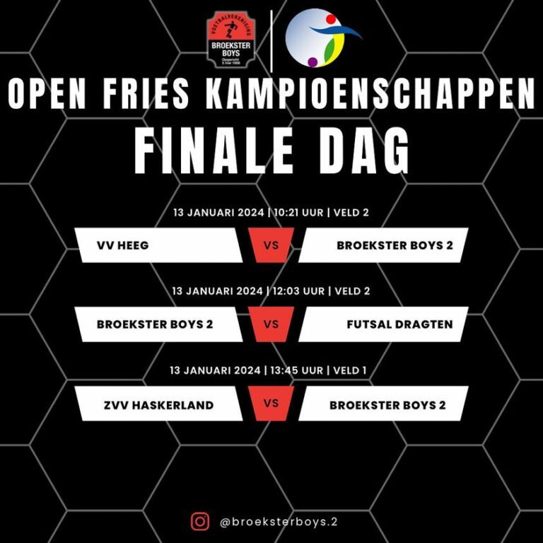 OFK - Broekster Boys 2 door naar finaledag 13 januari 2024