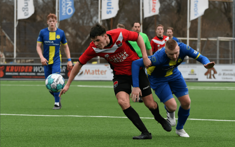 Daniël Reitsema namens Broekster Boys tegen d'Olde Veste'54