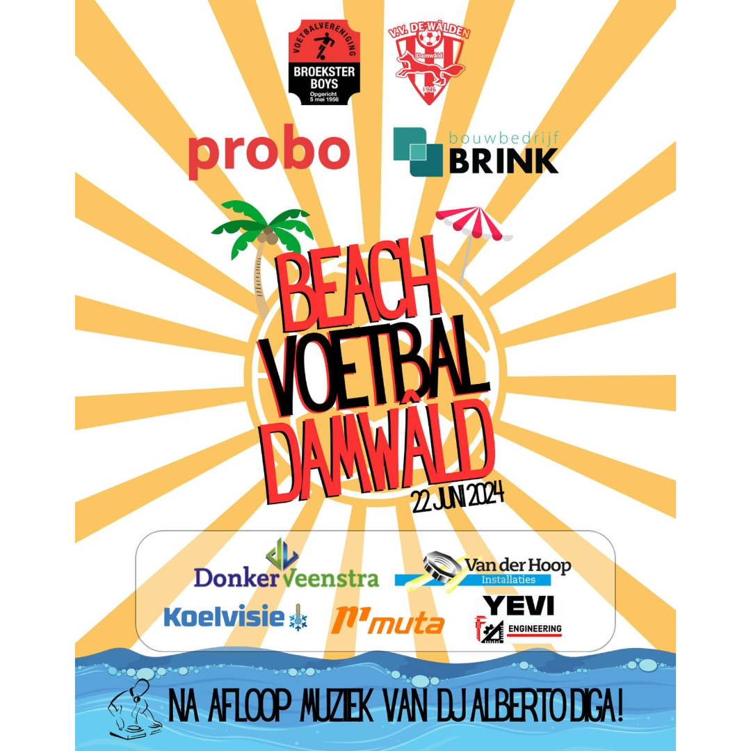 Beach voetbal Damwald 22 juni 2024