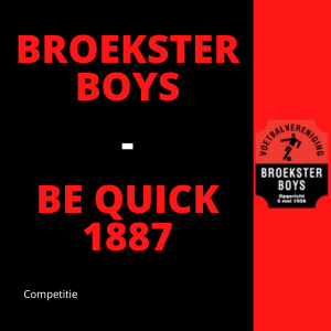 Broekster Boys vs Be Quick 1887