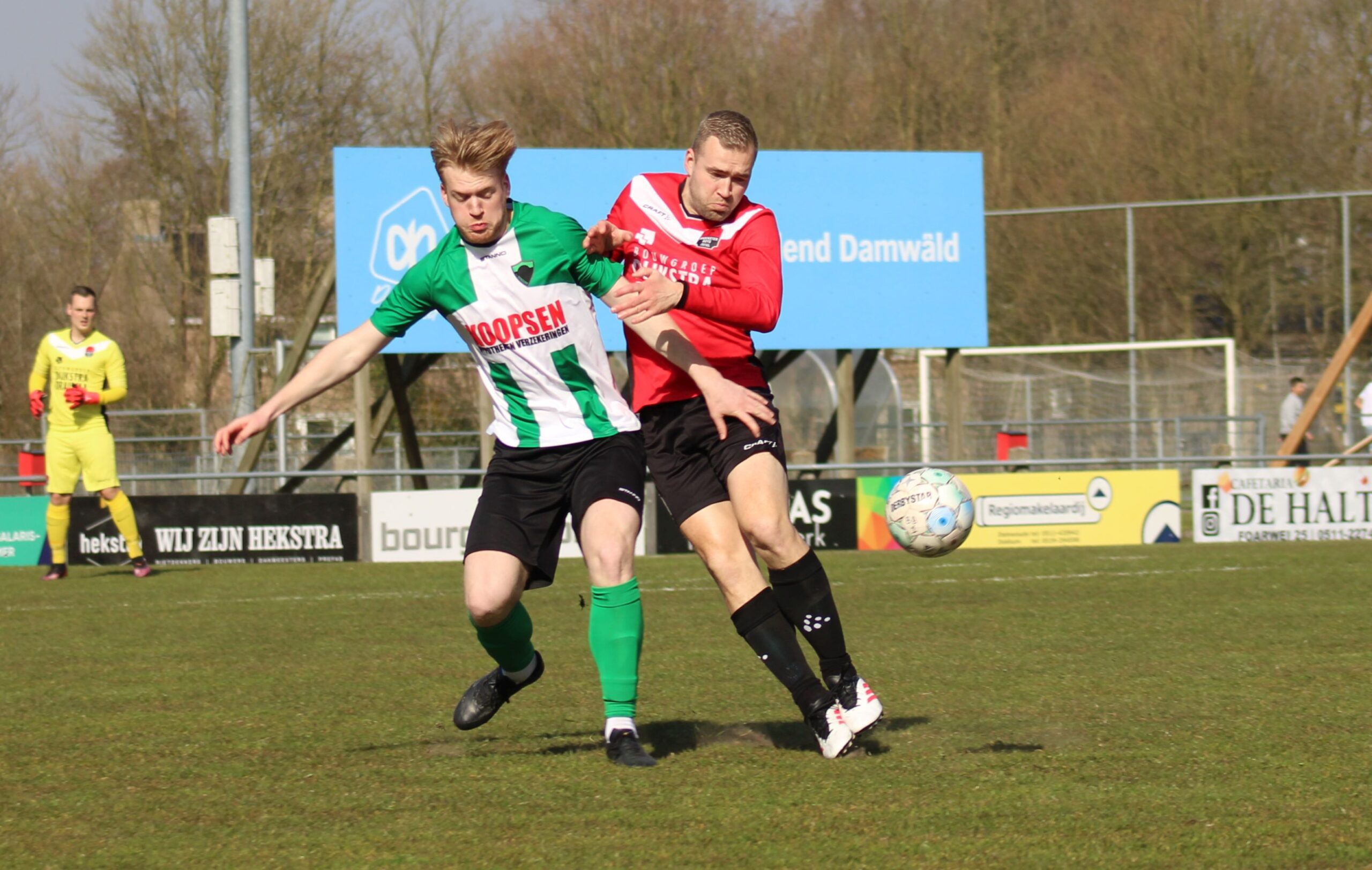 Hedzer Prins in actie tegen Winsum