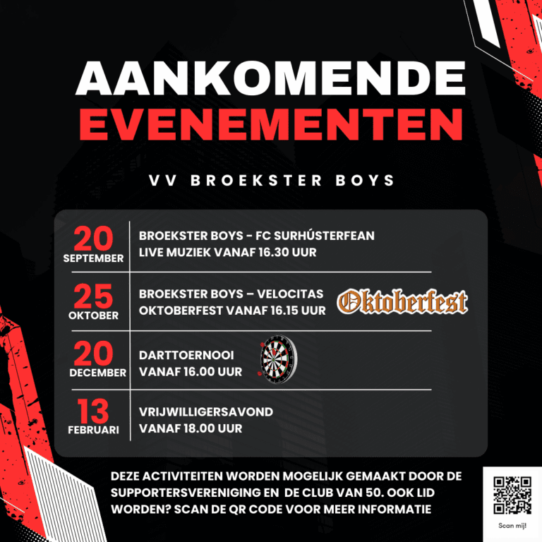 Aankomende evenementen vv Broekster Boys - pagina 1