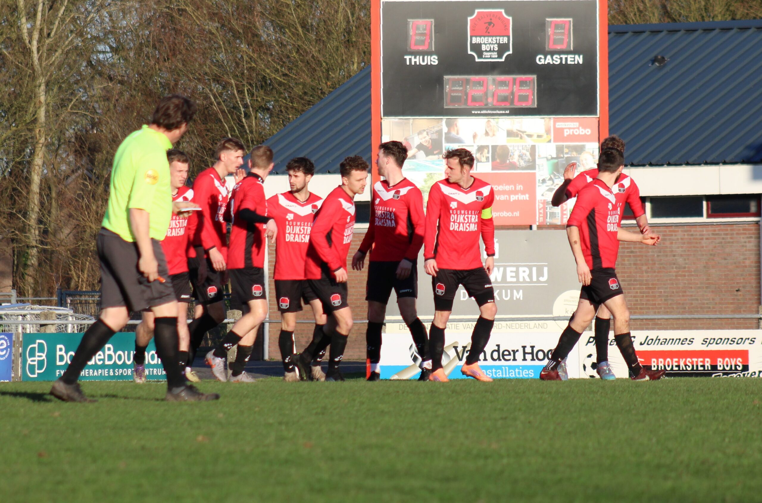 Broekster Boys scoort tegen GVAV Rapiditas