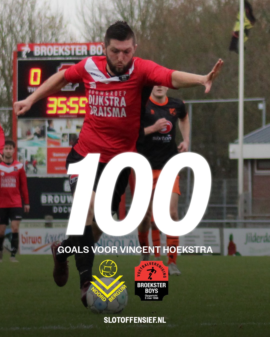 Vincent Hoekstra 100 goals