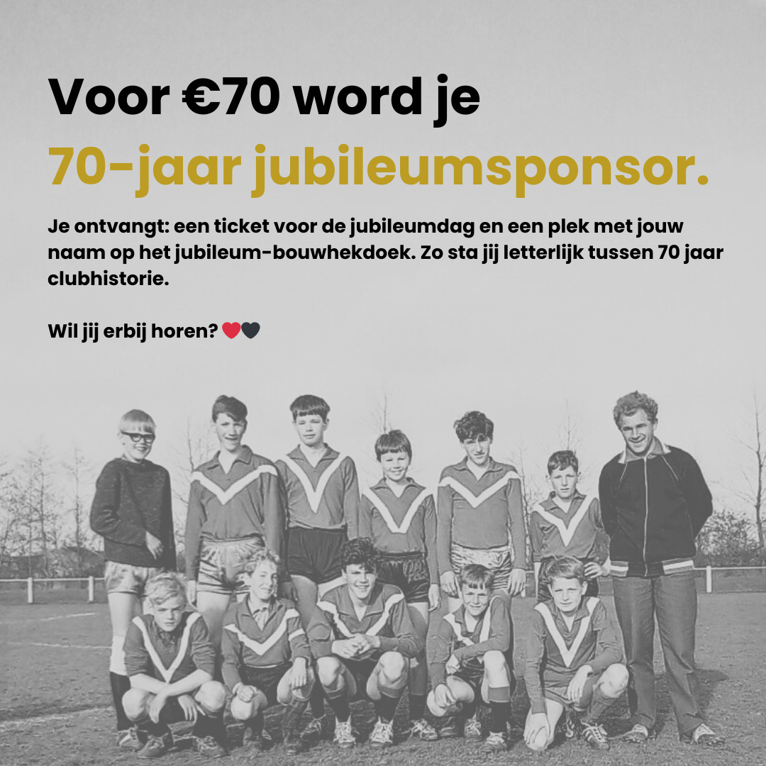 Word jubileumsponsor Broekster Boys