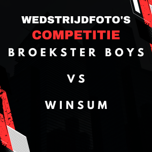 wedstrijdfoto's Broekster Boys vs Winsum 20-2-2026