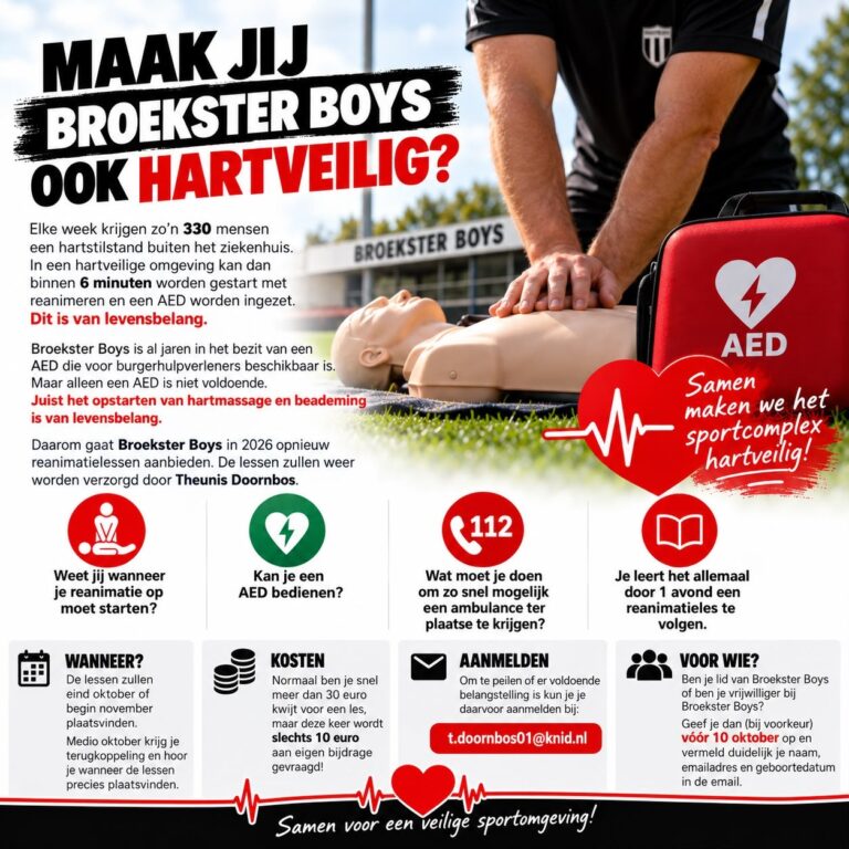 Maak jij Broekster Boys ook hartveilig?