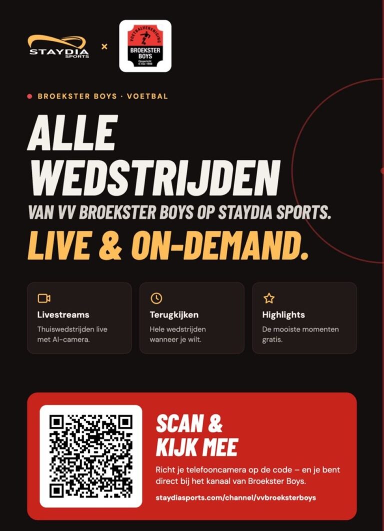 Staydia samenwerking met Broekster Boys